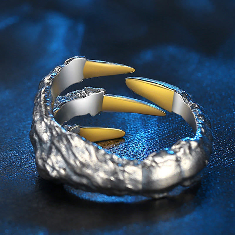 WorldNorse Handcrafted 925 Silver Dragon Claw Ring - image 3