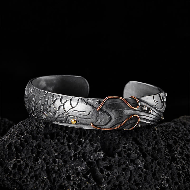 WorldNorse Handcrafted 999 Silver Norse Serpent Scale Bracelet - image 3