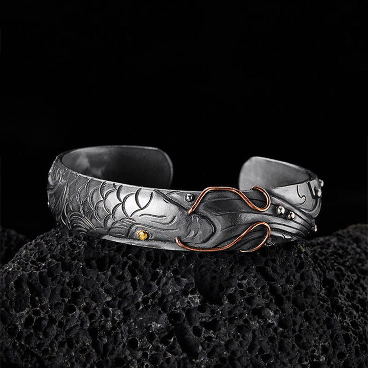 WorldNorse Handcrafted 999 Silver Norse Serpent Scale Bracelet - image 3