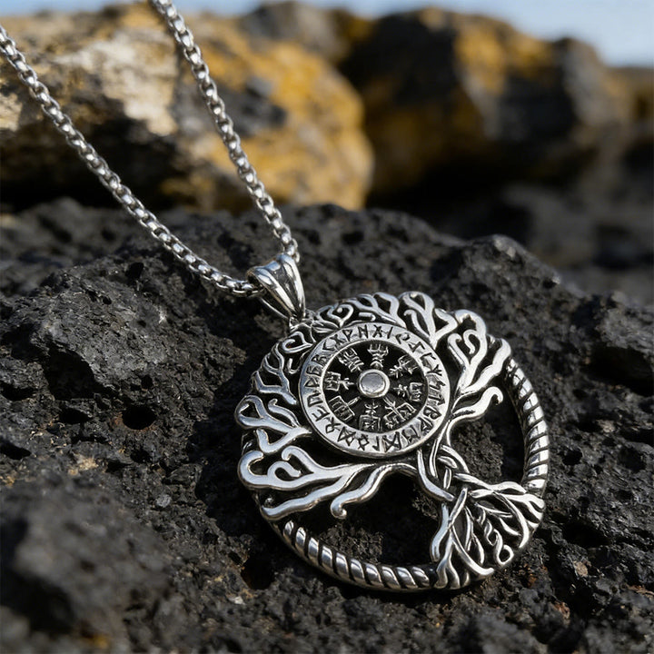 WorldNorse Vegvisir Rune Yggdrasil Necklace - image 3