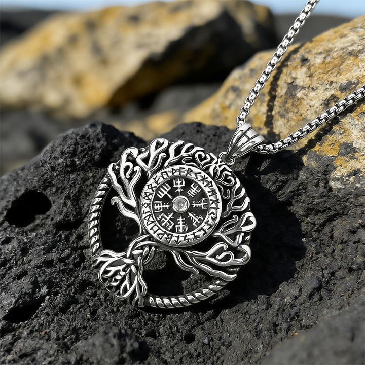 WorldNorse Vegvisir Rune Yggdrasil Necklace - image 4