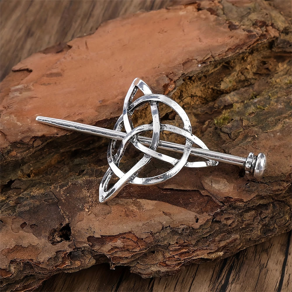 WorldNorse Nordic Vintage Viking Celtic Knot Hairpin - Round - image 0