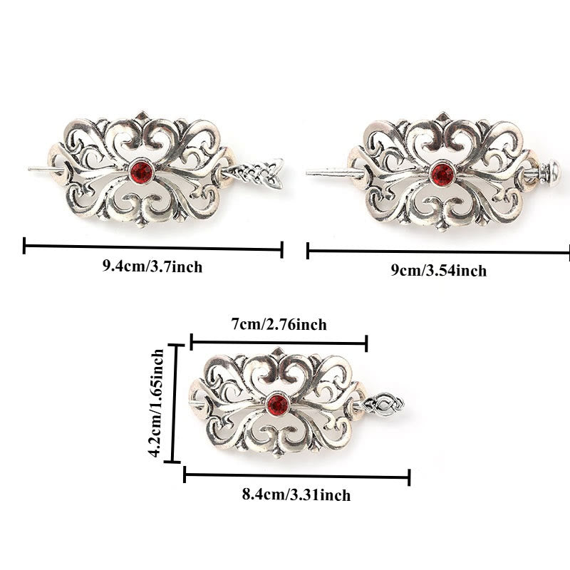 WorldNorse Viking Ornate Gemstone Hairpin - image 7