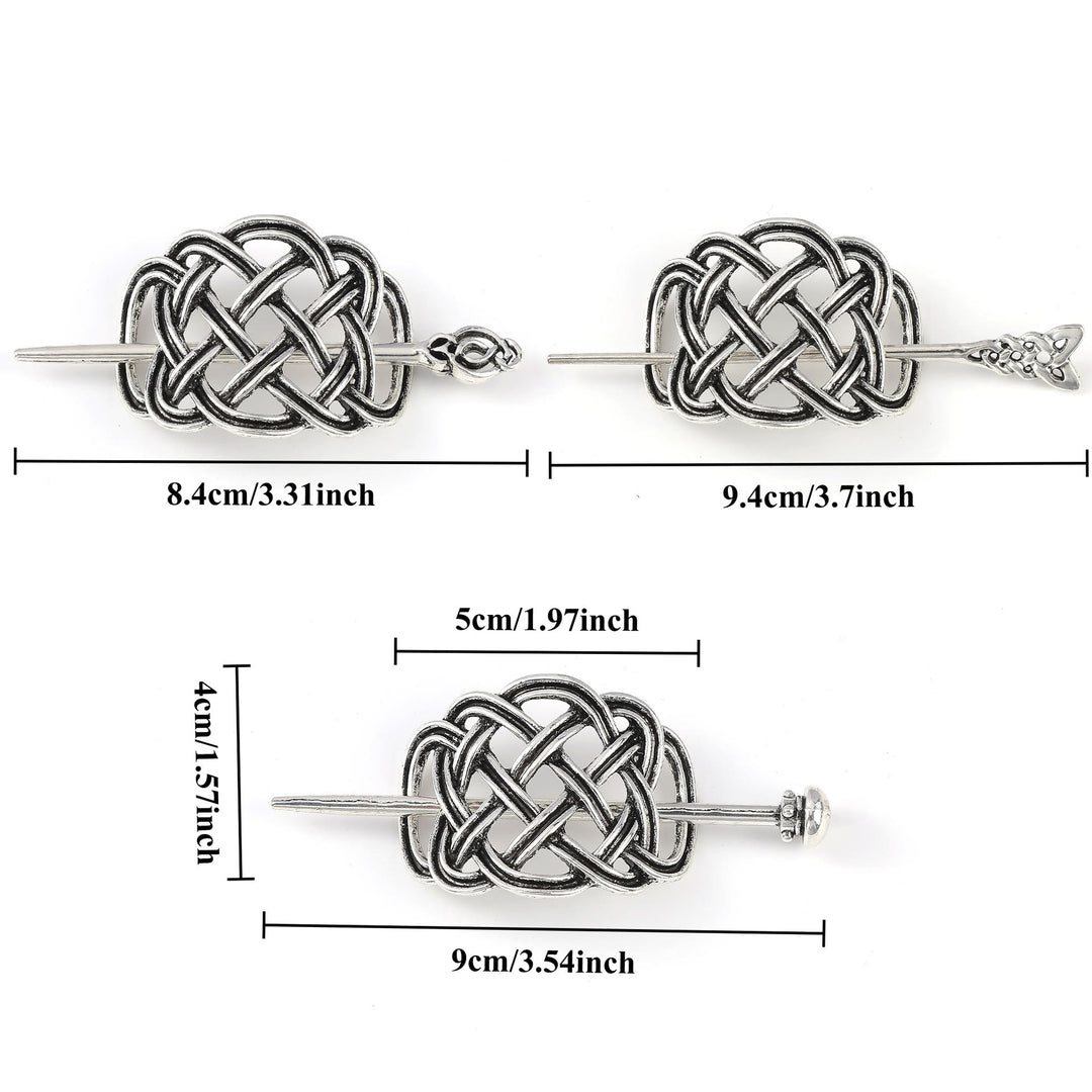 WorldNorse Interlace Celtic Knot Weave Hairpin - image 3