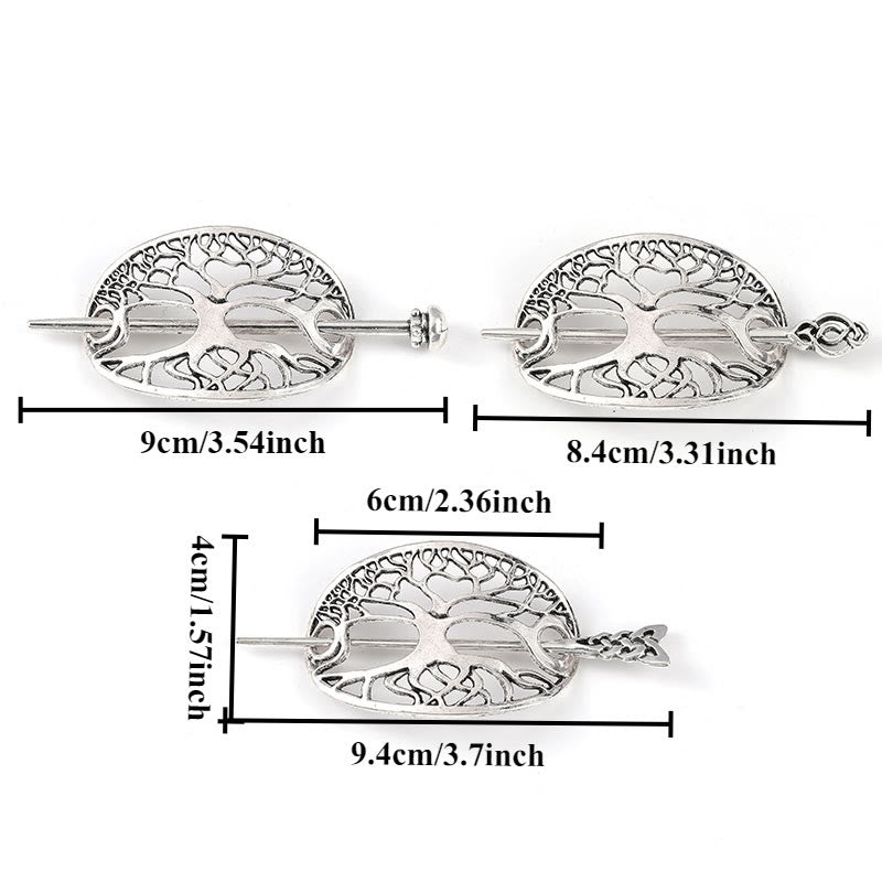 WorldNorse Rooted Yggdrasil Tree of Life Hairpin - image 3