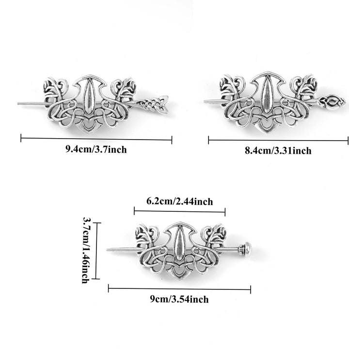 WorldNorse Norse Dewdrop Interlace Hairpin - image 3