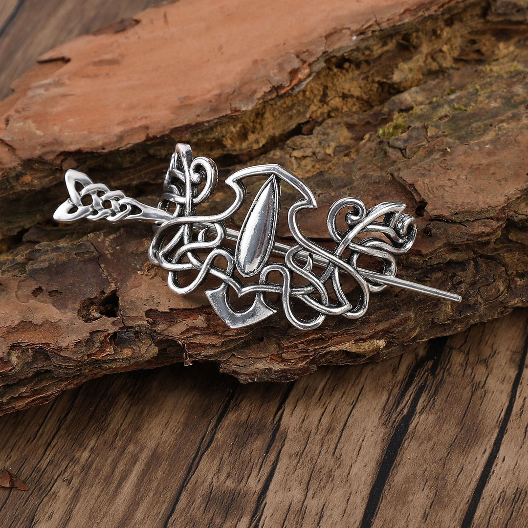 WorldNorse Norse Dewdrop Interlace Hairpin - Knot - image 2
