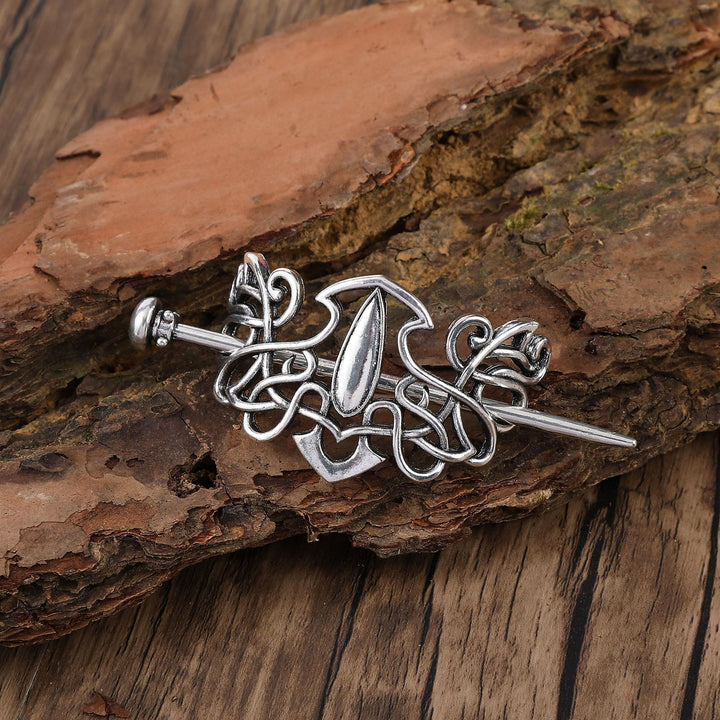 WorldNorse Norse Dewdrop Interlace Hairpin - Round - image 1
