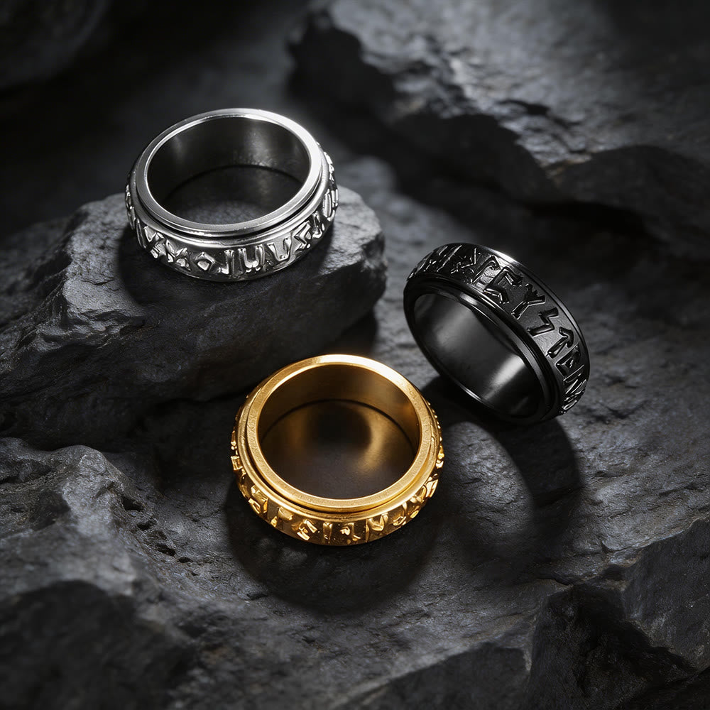 WorldNorse Classic Norse Rune Spinnner Ring - image 12