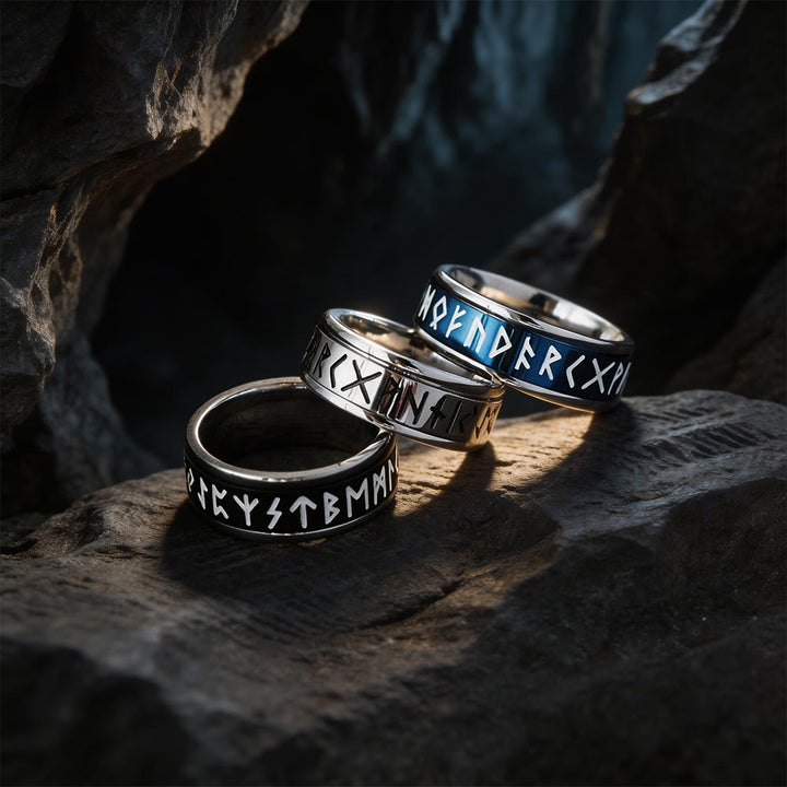 WorldNorse Classic Norse Rune Spinnner Ring - image 5