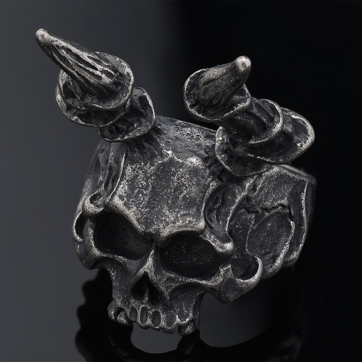 WorldNorse Occult Skull Candle Ring - image 1