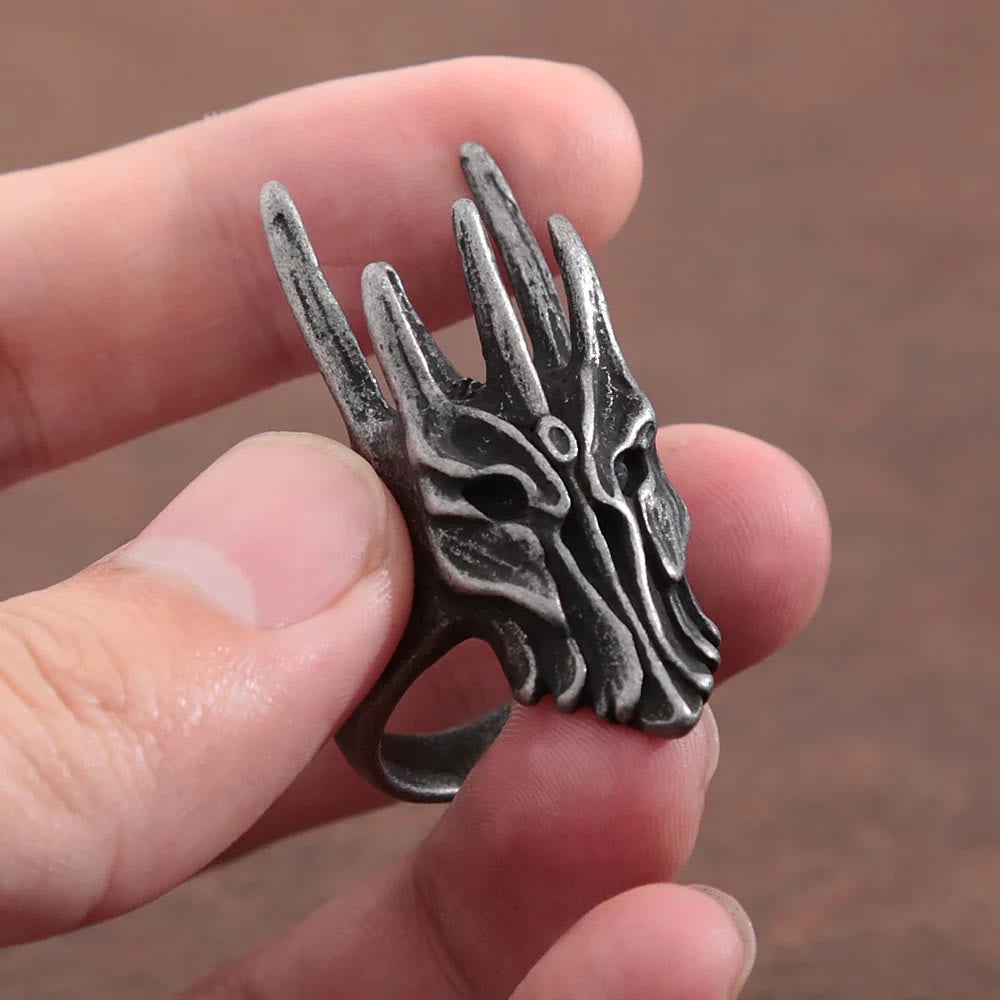 WorldNorse Fallen King Spiked Crown Ring - image 1
