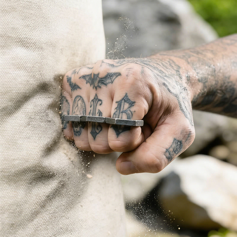 WorldNorse Minimalist Hexagon Band Ring - image 5