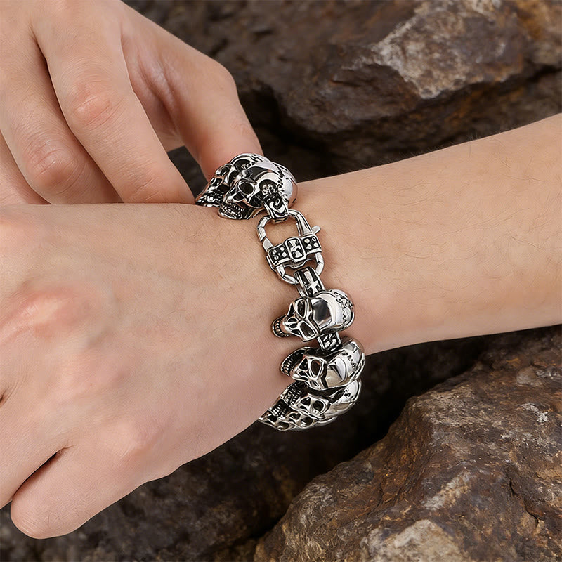 WorldNorse Underworld Skull Stack Bracelet / Necklace - image 1