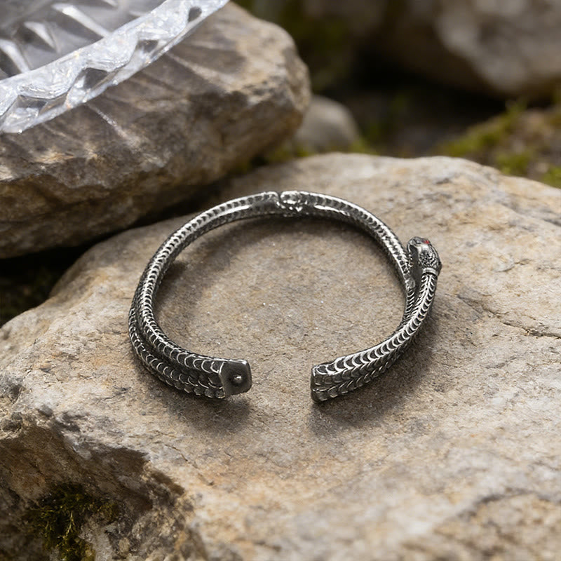 WorldNorse Nordic Red-Eye Snake Cuff Bracelet - image 5