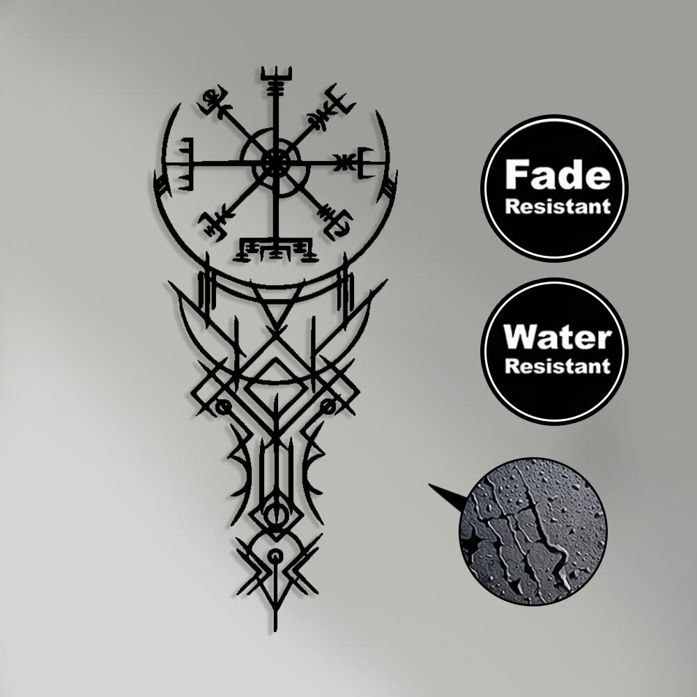 WorldNorse Viking Vegvisir Compass Totem Metal Wall Decor - image 3