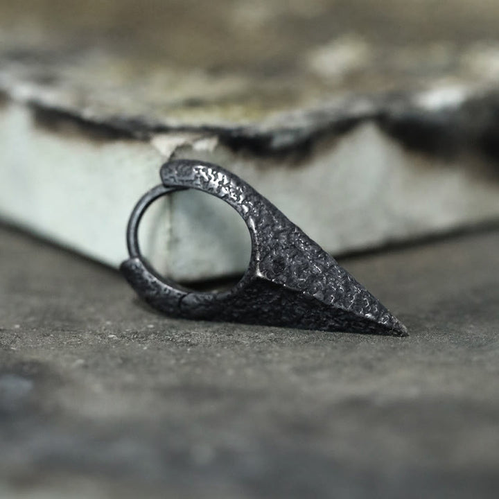 WorldNorse Handcrafted 925 Silver Spearhead Textured Earrings - image 4
