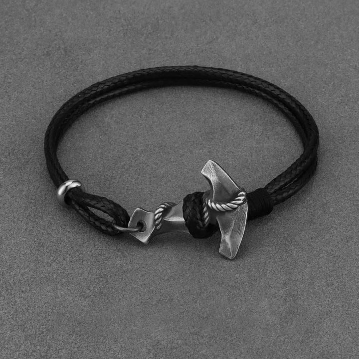 WorldNorse Handcrafted 999 Silver Anchor Braided Bracelet - image 5