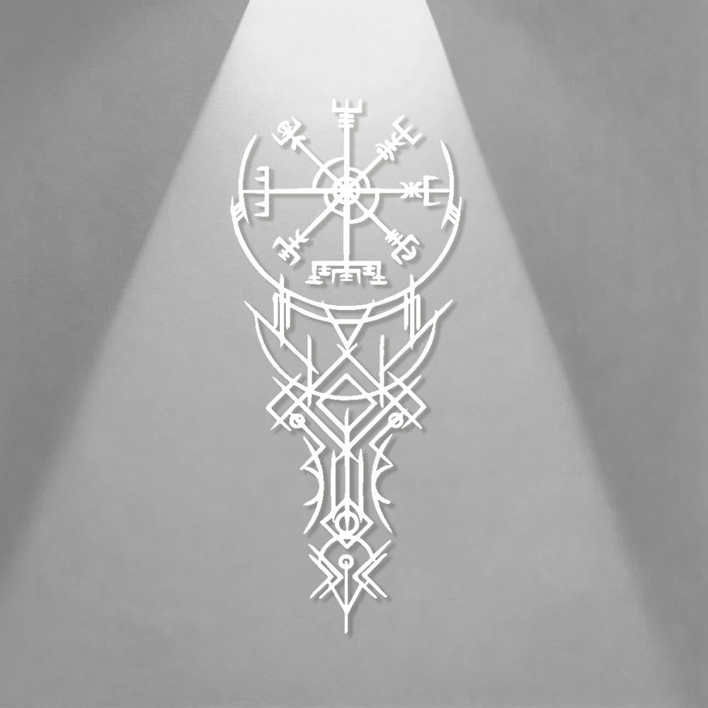 WorldNorse Viking Vegvisir Compass Totem Metal Wall Decor - image 15