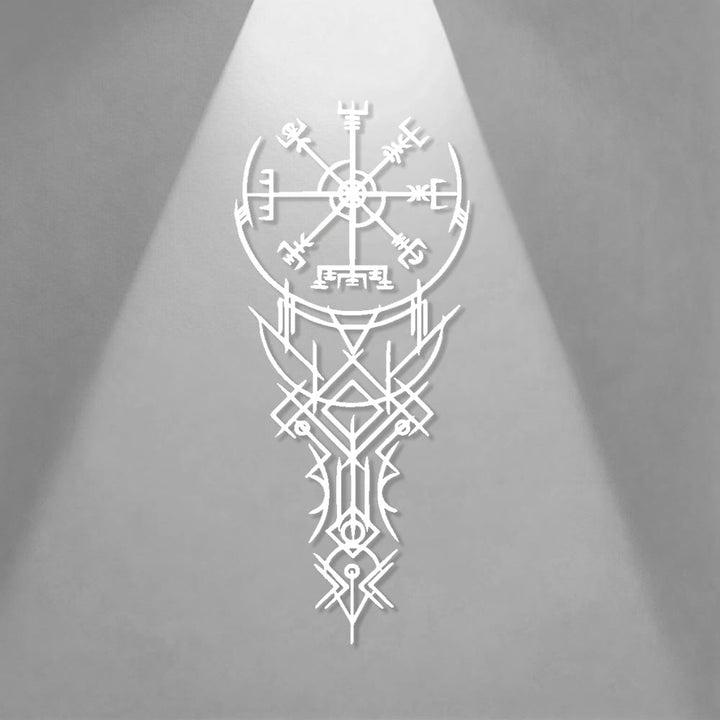 WorldNorse Viking Vegvisir Compass Totem Metal Wall Decor - image 15