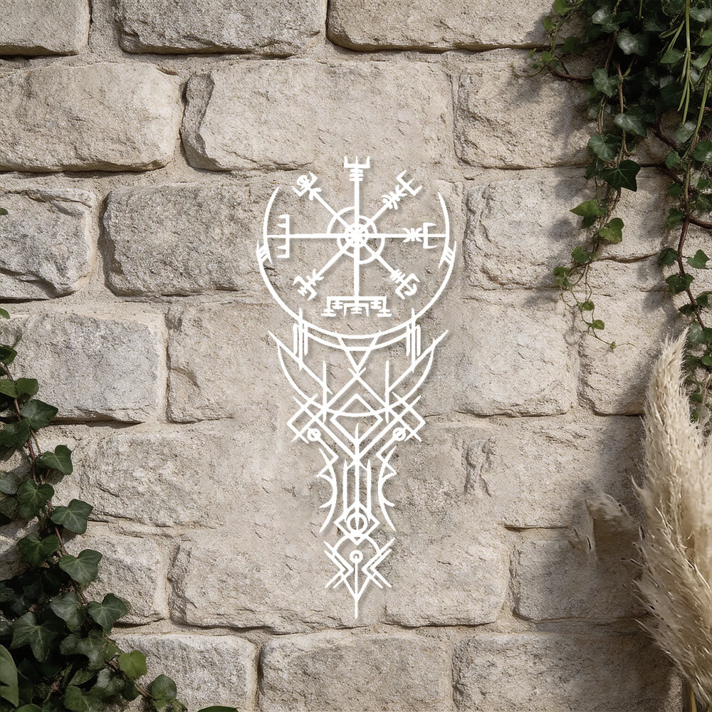 WorldNorse Viking Vegvisir Compass Totem Metal Wall Decor - image 18
