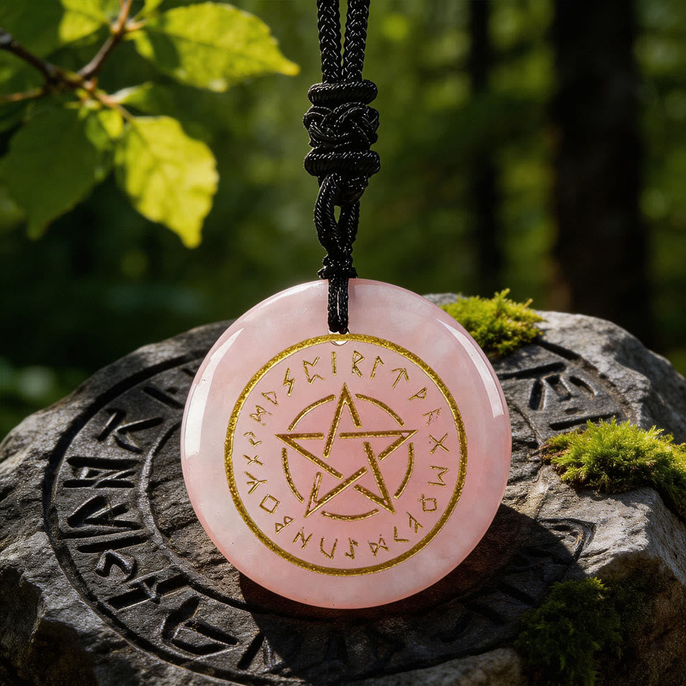 Advanced Warding Rune WorldNorse Pentacle Rune Warding Crystal Necklace – uk.worldnorse
