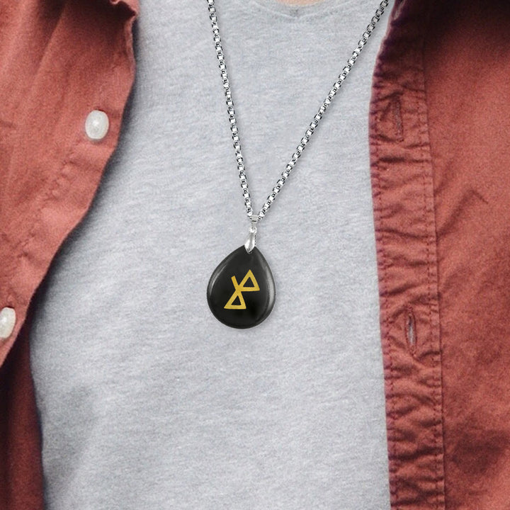 WorldNorse Healing Harmony Rune Crystal Necklace - image 2