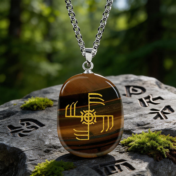 WorldNorse Ginfaxi Warrior Strength Crystal Necklace - Tiger's Eye - image 10