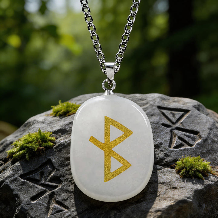 WorldNorse Viking Healing Bind Rune Vitality Crystal Necklace - Clear Quartz - image 7