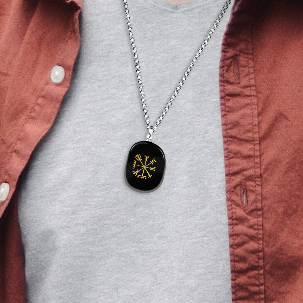WorldNorse Vegvisir Runic Compass Guidance Crystal Necklace - image 2