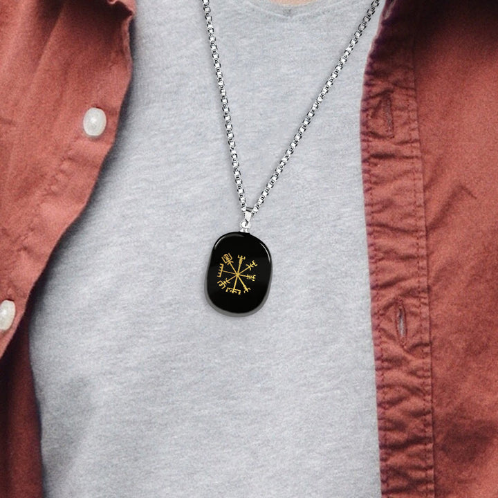 WorldNorse Vegvisir Runic Compass Guidance Crystal Necklace - image 2
