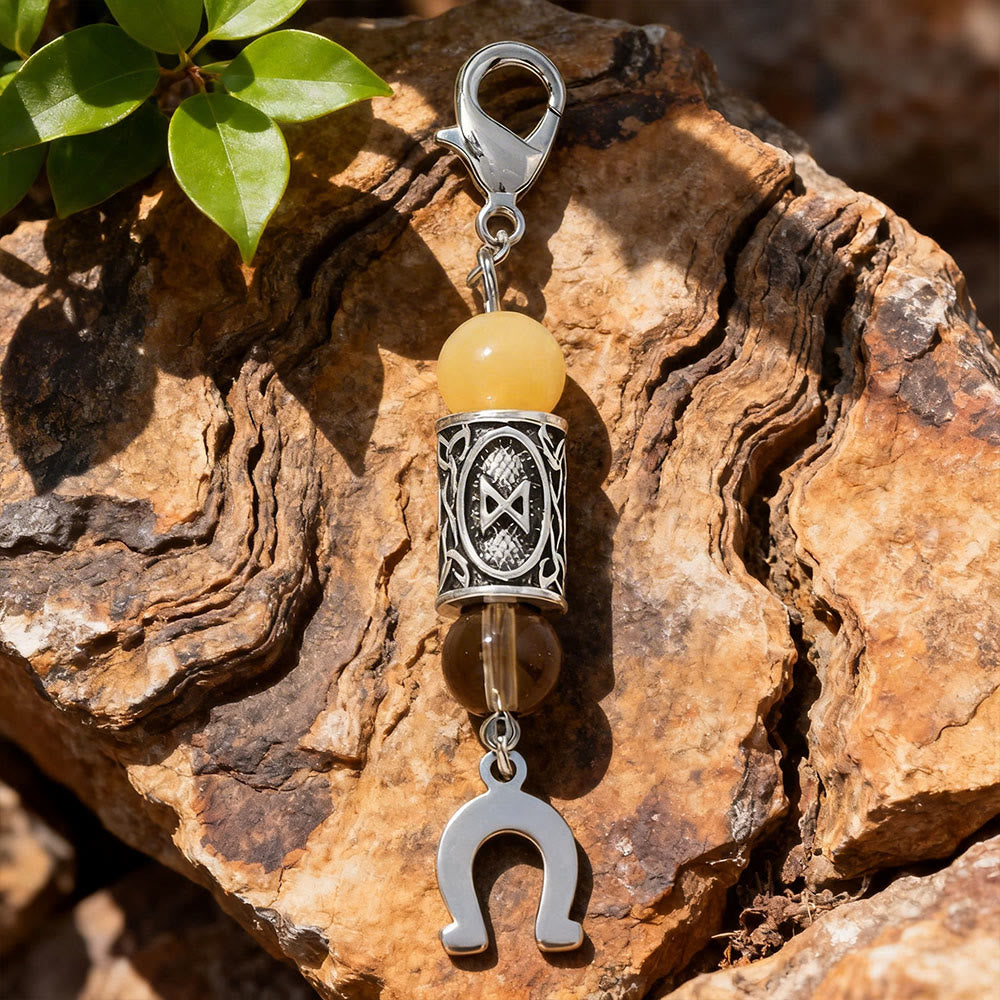 WorldNorse Nordic Rune Talisman Bead Keychain - I - image 9