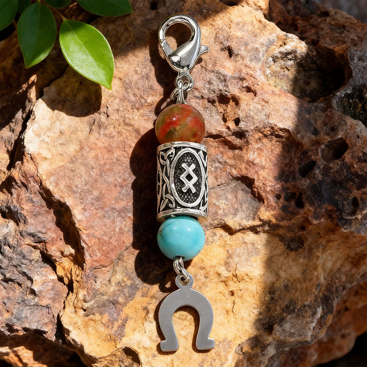 WorldNorse Nordic Rune Talisman Bead Keychain - S - image 19