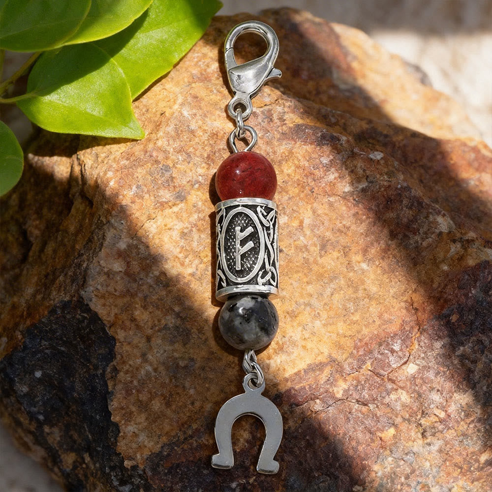 WorldNorse Nordic Rune Talisman Bead Keychain - F - image 6