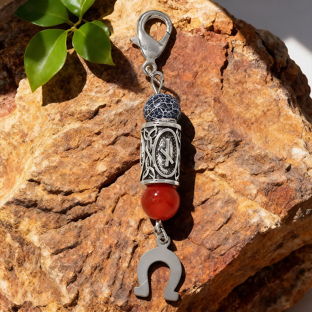 WorldNorse Nordic Rune Talisman Bead Keychain - O - image 15
