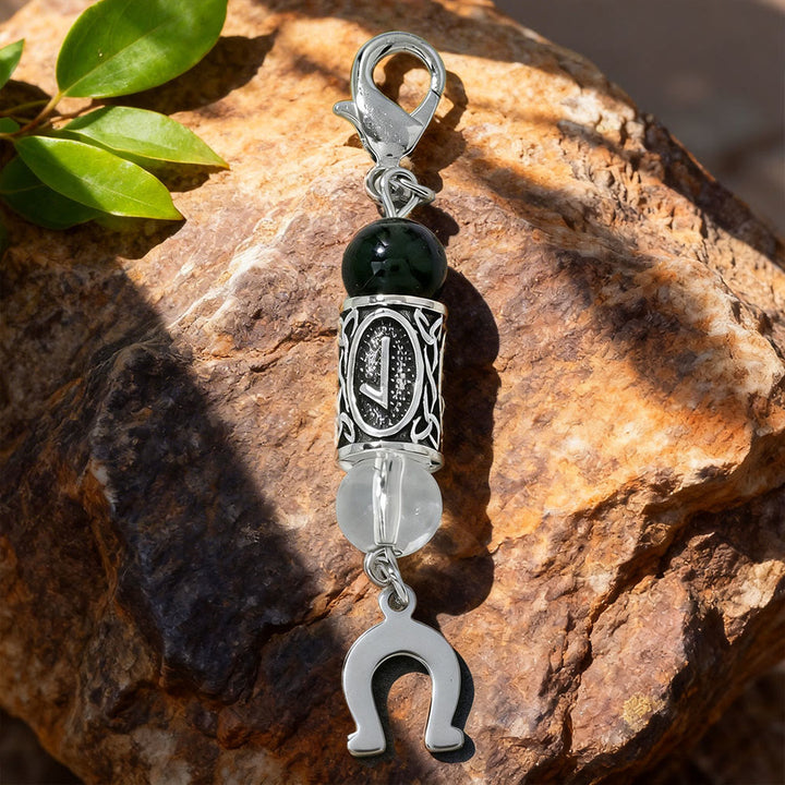 WorldNorse Nordic Rune Talisman Bead Keychain - P - image 16