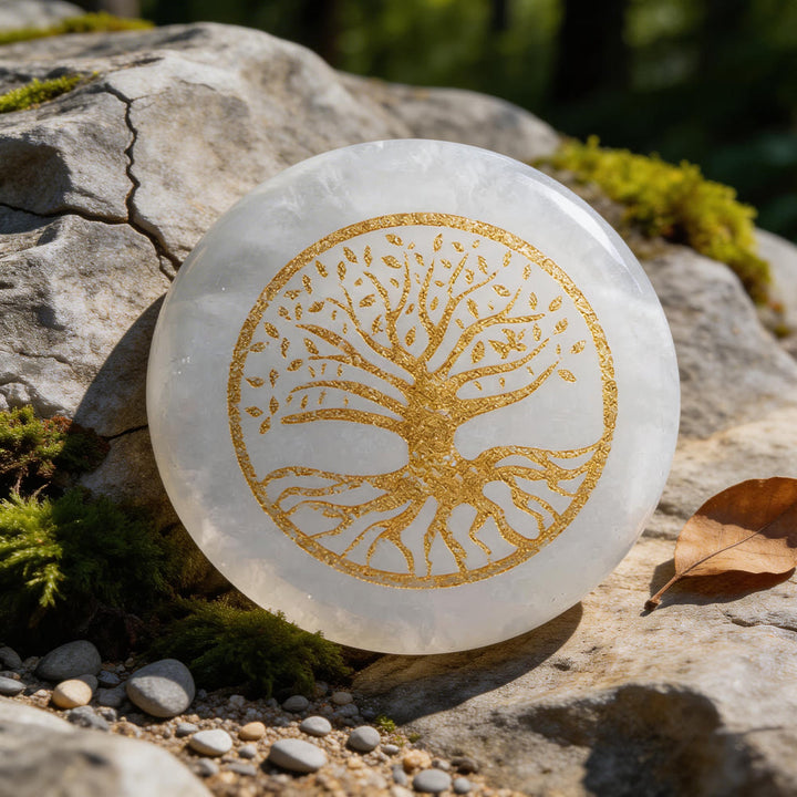 WorldNorse Tree of Life Protection Engraved Crystal Decor - Clear Quartz - image 6