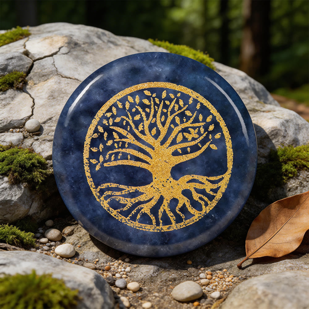 WorldNorse Tree of Life Protection Engraved Crystal Decor - Blue Sodalite - image 16
