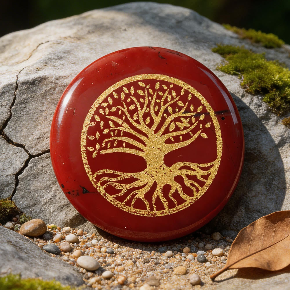 WorldNorse Tree of Life Protection Engraved Crystal Decor - Red Jasper - image 7