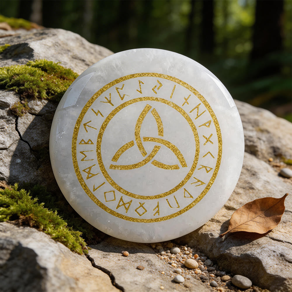 WorldNorse Triquetra Eternal Life Rune Crystal Decor - Clear Quartz - image 6
