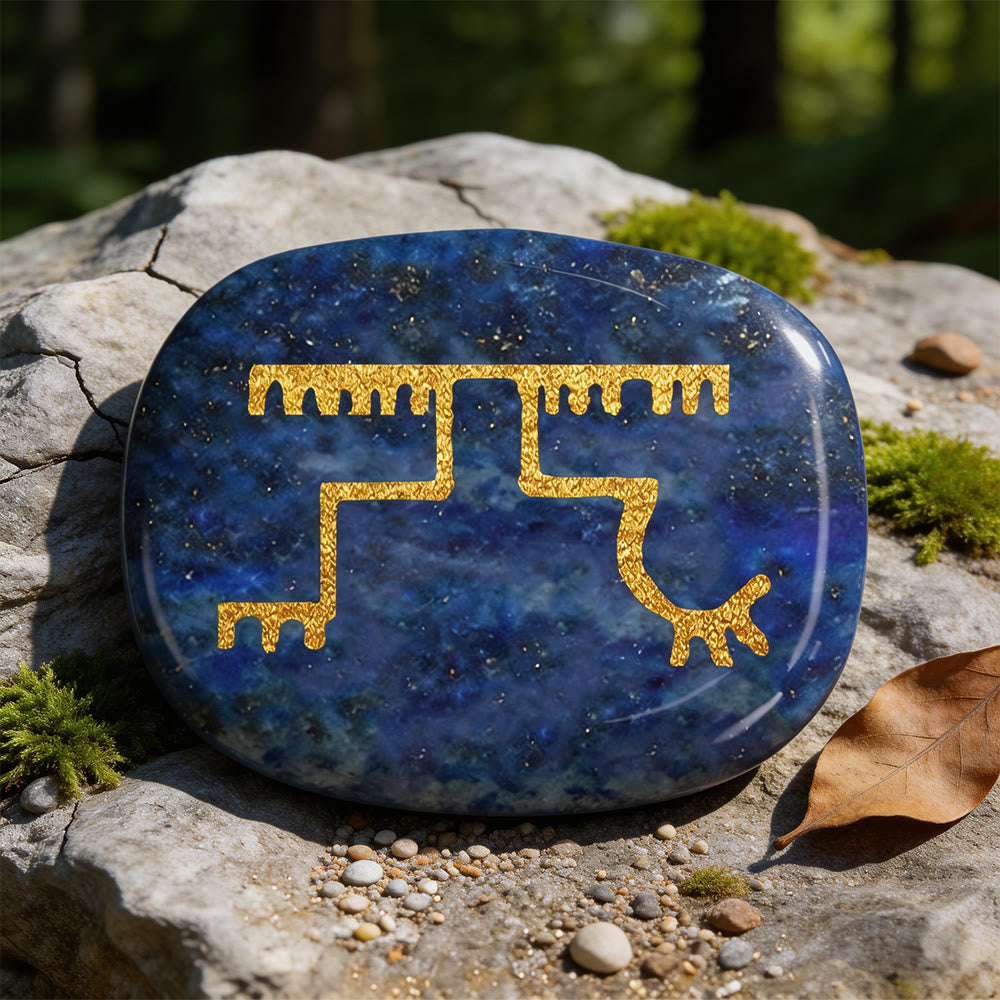 WorldNorse Gapaldur Resilient Triumph Rune Crystal Decor - Lapis Lazuli - image 8