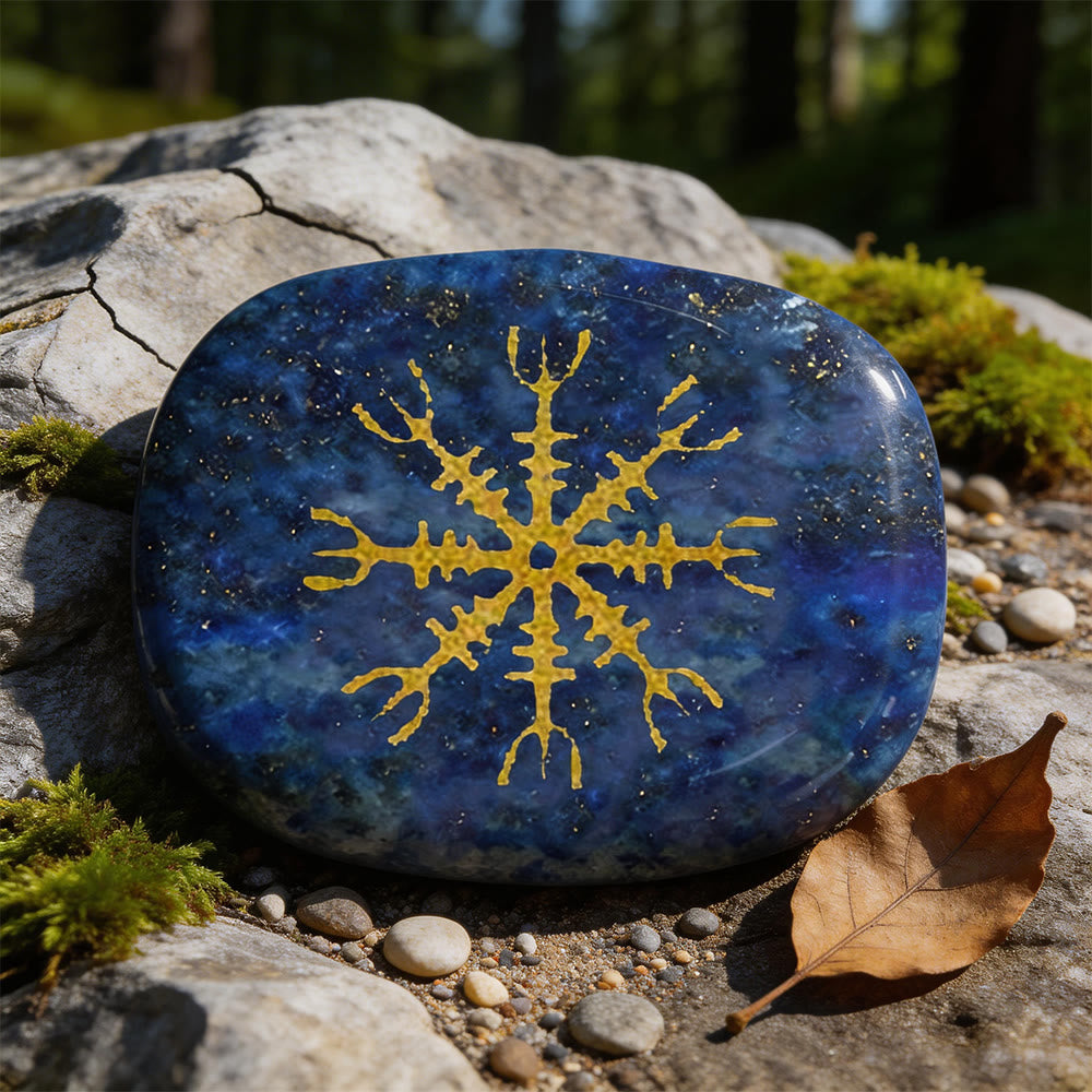WorldNorse Helm of Awe Courage Protection Rune Crystal Decor - Lapis Lazuli - image 8