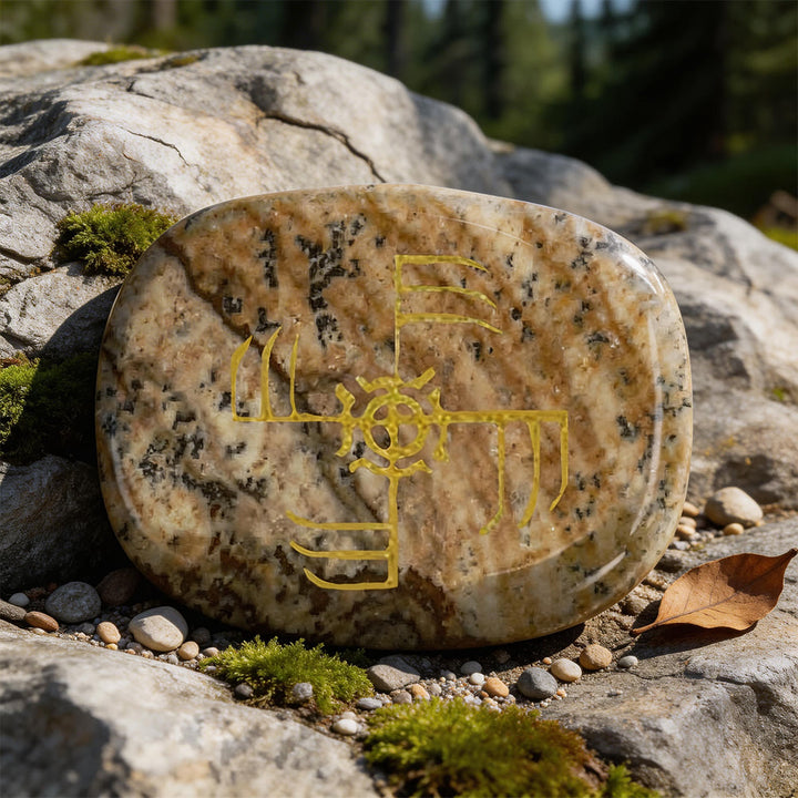 WorldNorse Ginfaxi Warrior Victory Rune Crystal Decor - Picture Jasper - image 13