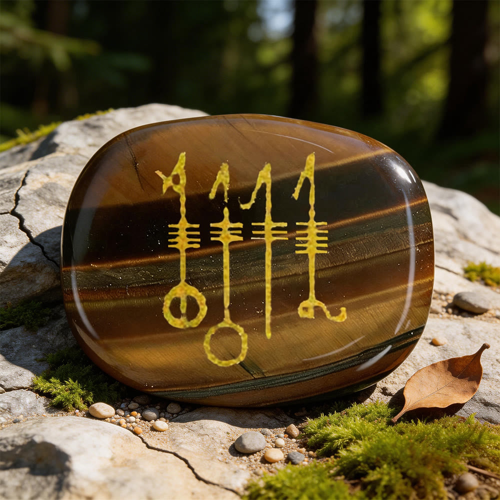 WorldNorse Viking Svefnthorn Restful Peace Rune Crystal Decor - Tiger's Eye - image 14