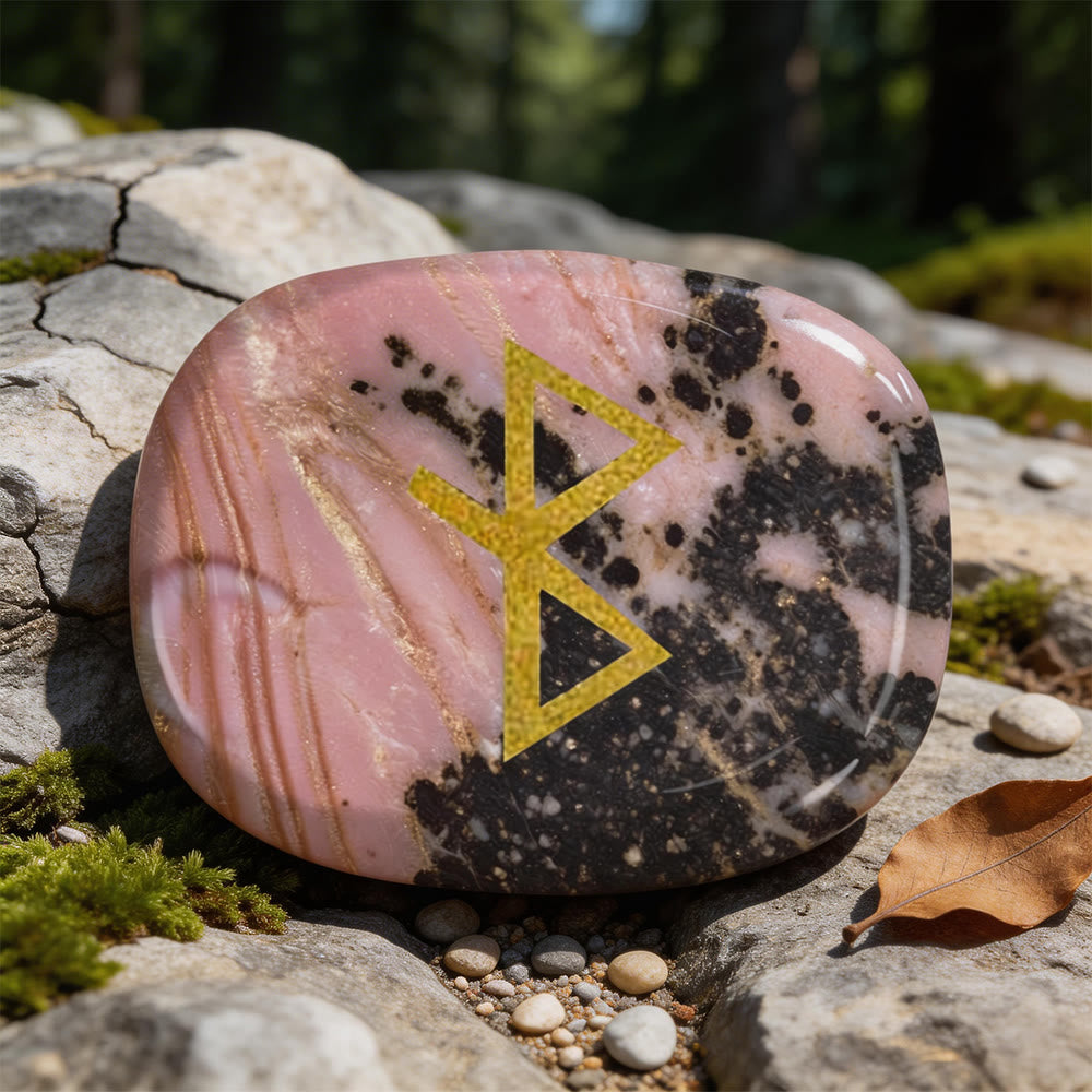 WorldNorse Healing Bind Rune Vitality Crystal Decor - Rhodochrosite - image 12