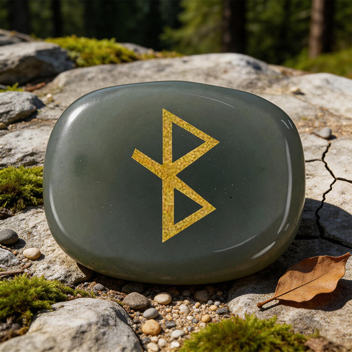 WorldNorse Healing Bind Rune Vitality Crystal Decor - India Agate - image 15