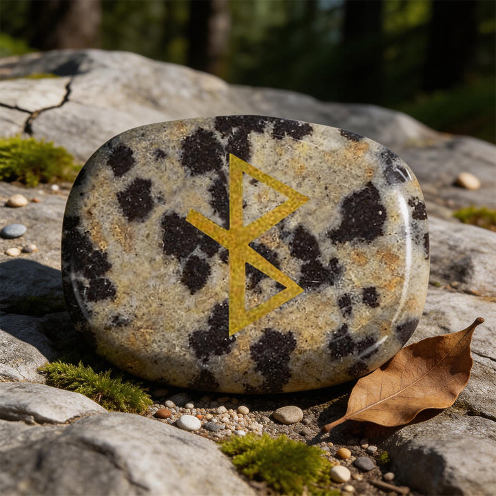 WorldNorse Healing Bind Rune Vitality Crystal Decor - Dalmatian Jasper - image 11