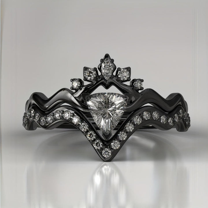 WorldNorse Shadow Crown Ring Set - UK Size T1/2 (US 10) - image 0