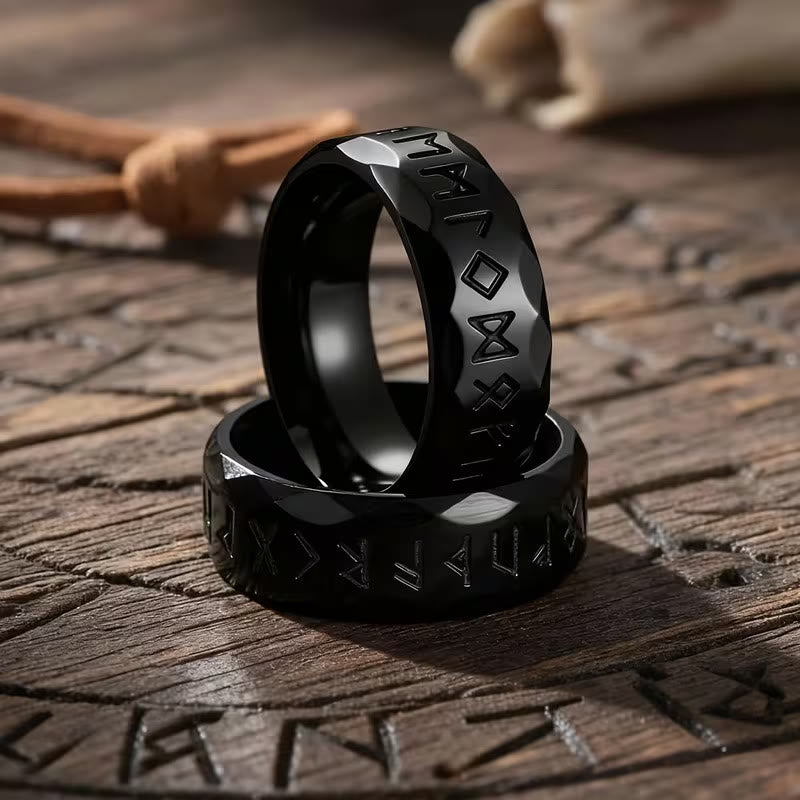 WorldNorse Hammered Futhark Rune Viking Amulet Ring - image 11