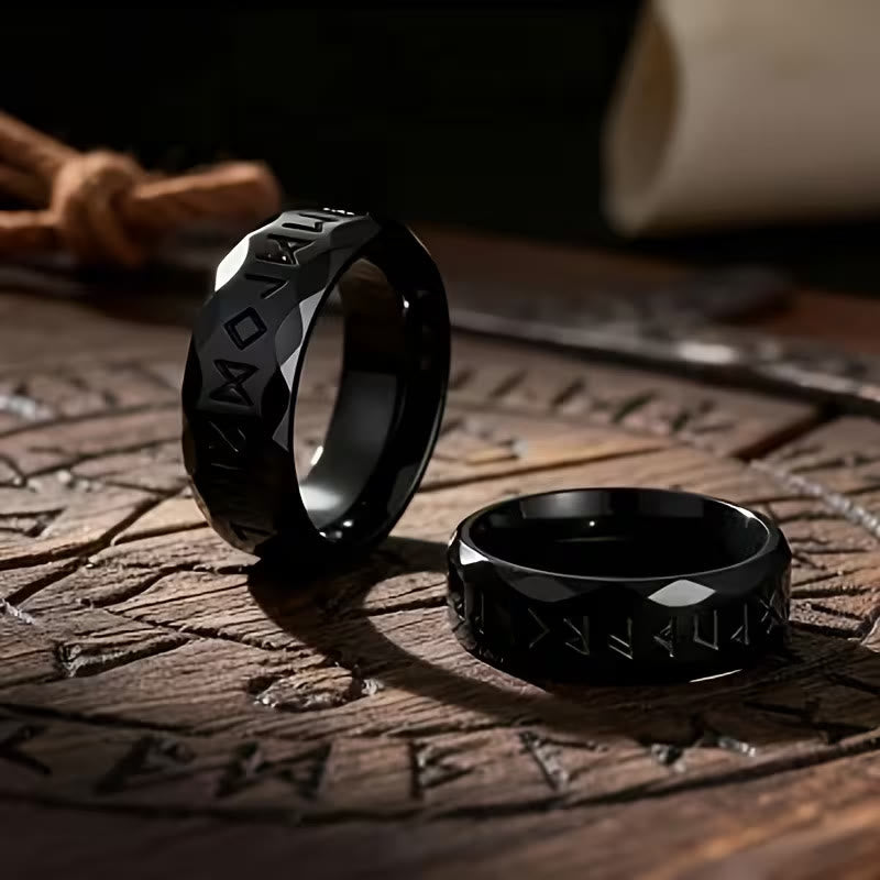 WorldNorse Hammered Futhark Rune Viking Amulet Ring - image 12